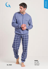 MEN'S PAJAMAS M/L V60005 Tellini S.r.l. Wholesale Clothing